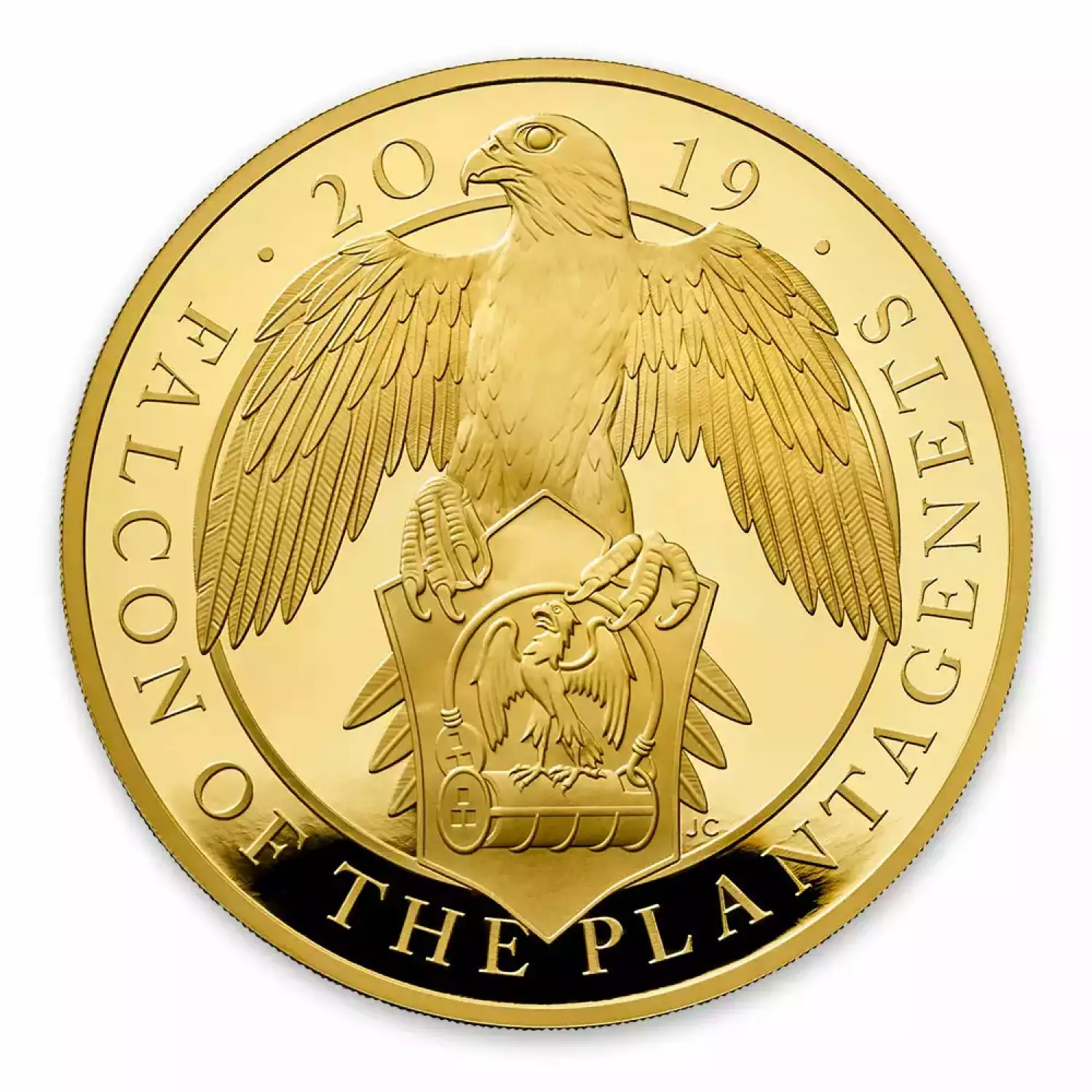 2019 1oz Britain Queen's Beast: The Falcon of the Plantagenets (2)