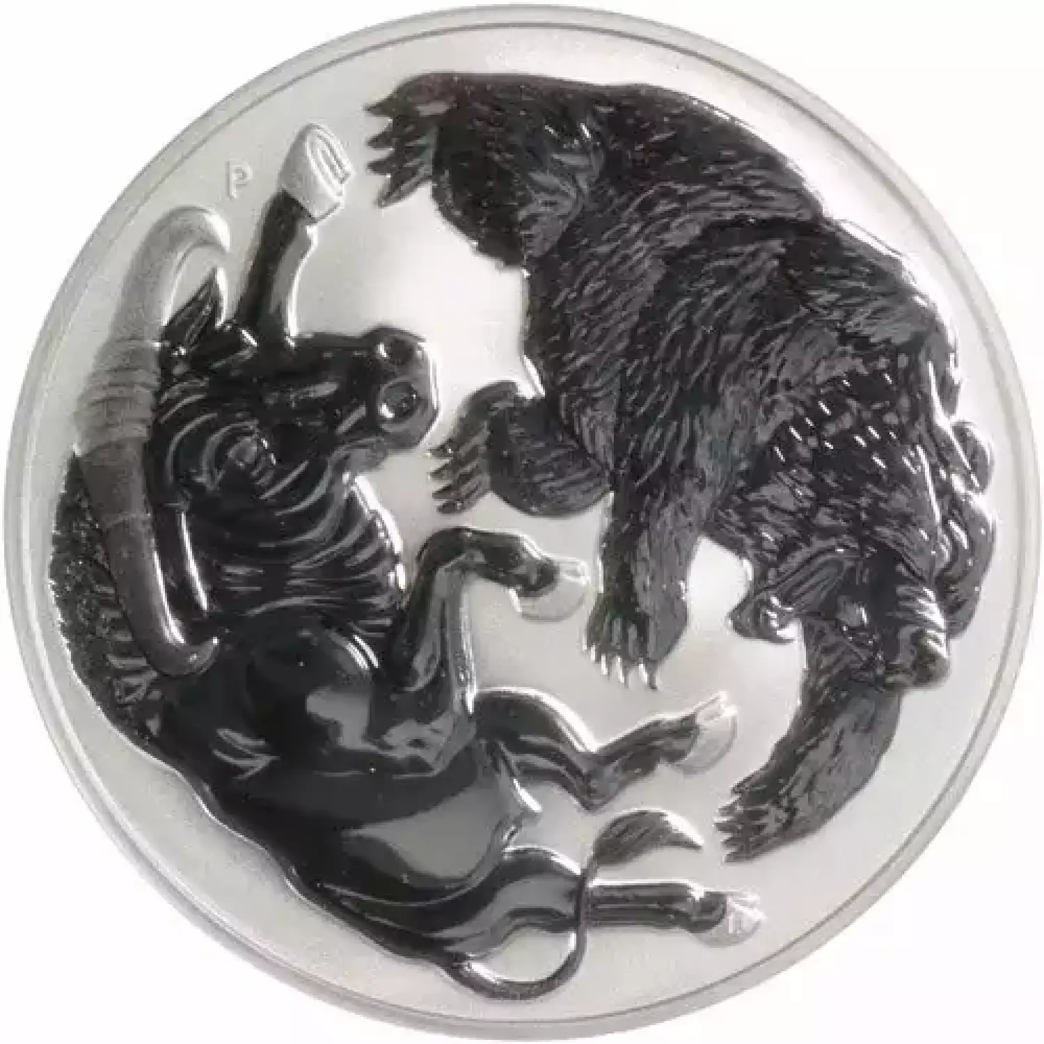 2020 1 oz Australian Silver Bull and Bear Coin (BU)