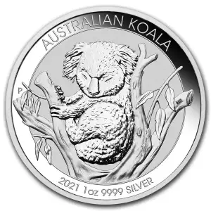 2021 1oz Australian Perth Mint Silver Koala 