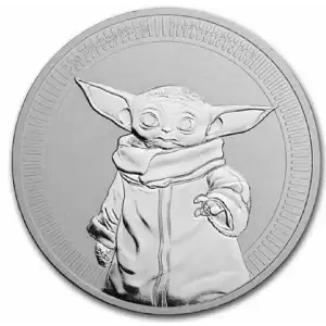 2021 Niue 1oz Silver $2 Star Wars: Grogu 