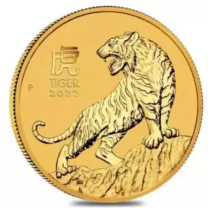 2022 1/10oz Perth Mint Lunar Series: Year of the Tiger Gold Coin