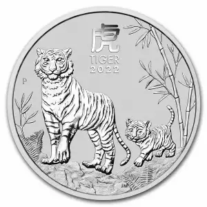 2022 1/2oz Australian Perth Mint Silver Lunar II: Year of the Tiger (Series III)