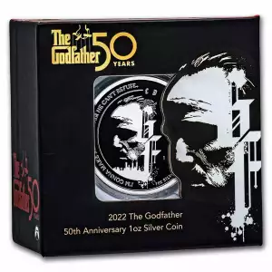 2022 Niue 1 oz Ag $2 The Godfather 50th: Offer He Can't Refuse