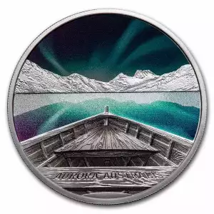 2022 Tuvalu 1 oz Silver Proof Aurora Australis