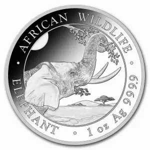 2023 1oz Somalia Elephtna Silver Coin