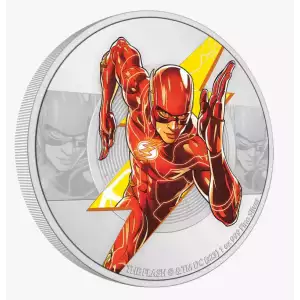 2023 Niue DC Comics 2$ THE FLASH 1oz Silver Coin Colorized (2,000 Mintage)