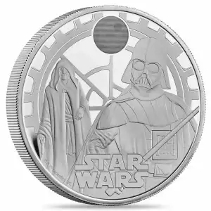 2023 UK Star Wars: 5oz Darth Vader & Emperor Silver Proof Coin