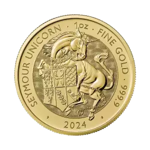 2024 1 oz British Tudor Beasts: Seymour Unicorn Gold Coin (2)