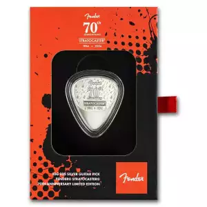 2024 10 gram Silver Fender 351 Heavy Guitar Pick (.925 fine)