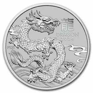 2024 1oz Platinum Perth Mint Lunar Dragon BU