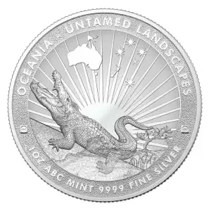 2024 1oz Tokelau Untamed Crocodile Silver Coin (BU)