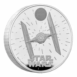 2024 GB Star Wars TIE Fighter 2 Oz Silver Proof w/ Box & COA