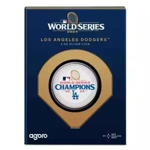 2024 MLB World Series Champions LA 3oz Silver Coin