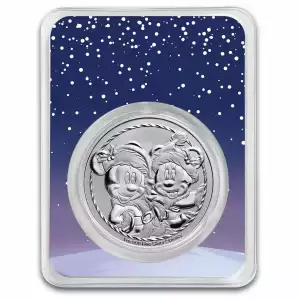 2024 Niue 1 oz Silver $2 Disney Mickey & Minnie Christmas in TEP (3)