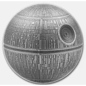 2024 Niue 100 Gram Silver Star Wars: Death Star Spherical Coin