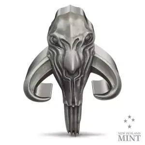 2024 Niue Star Wars: The Mandalorian: 5oz Silver Mythosaur Shaped Coin (2)