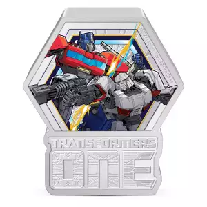 2024 Niue Transformers One Coin 1 oz .999 Silver Proof Optimus Prime Megatron