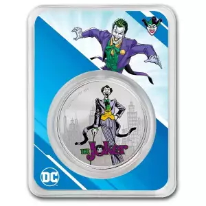 2024 Samoa 1 oz Silver DC Comics The Joker Colorized with TEP (4)