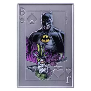 2024 Samoa DC Comics Batman v Joker 2oz Silver Colorized Incused Coin