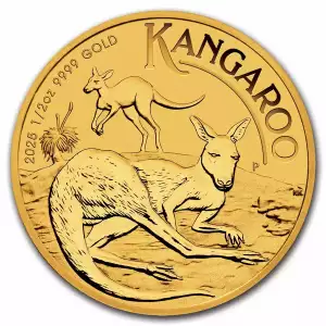 2025 1/2oz Australian Perth Mint Gold Kangaroo