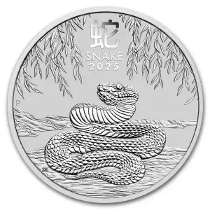 2025 1/2oz Perth Mint 1oz Silver Lunar Year of the Snake [DUPLICATE for #502132]