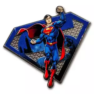 2025 Barbados 3 oz Silver Superman Shaped Coin (with Box & COA)