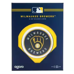 2025 MLB Milwaukee Brewers 3 oz Silver Coin 