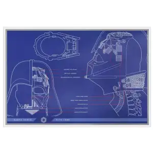 2025 Niue Star Wars | Darth Vader Helmet Blueprint 1oz Premium Silver Foil