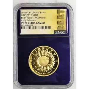 2025 W High Relief - .9999 Fine Early Releases American Liberty Series ULTRA CAMEO (2)