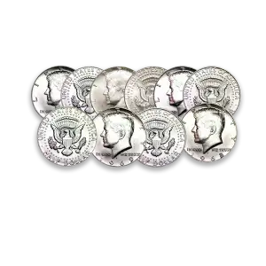 40% Silver Kennedy Halves $1 Face Value