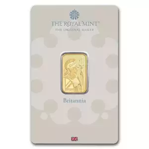 5 Gram Britannia Gold Bar in Assay