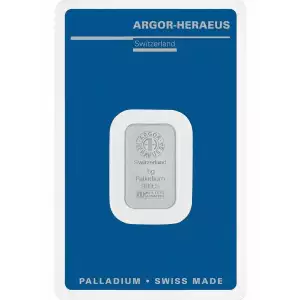 5 gram Palladium Bar - Argor-Heraeus