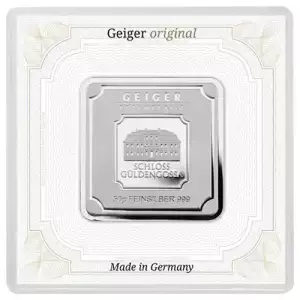 50 Gram Geiger Square Silver Bar