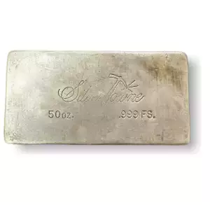 50 oz SilverTowne Cast Silver Bar