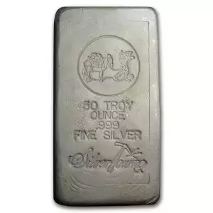 50 oz SilverTowne Poured Silver Bar