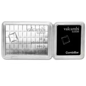 50 x 1g Valcambi Platinum CombiBar (3)