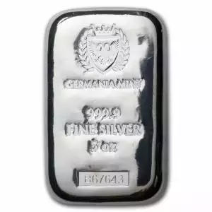 5oz Silver Bar - Germania Mint (no box)