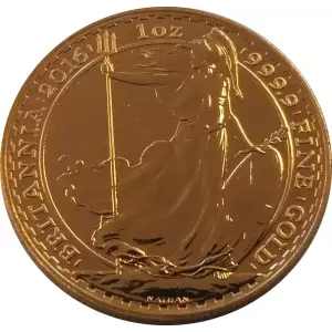 Any Year 1oz British Gold Britannia - 9999 (2013-present) (2)