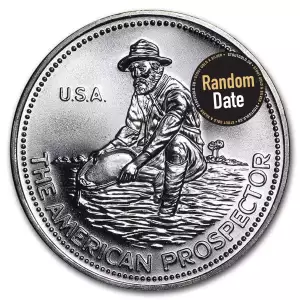 Any Year 1oz Engelhard Silver Prospector Round (4)