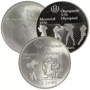 Any Year Canadian $5 Olympic Silver Coin (Varied Year and Design) 