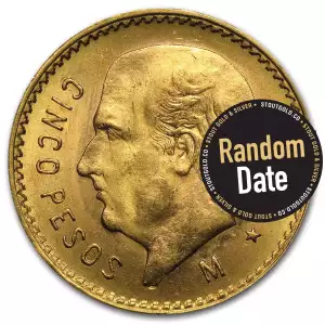 Any Year Mexico 5 Peso Gold Coin