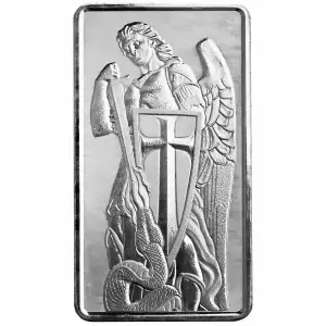 Archangel Michael 10oz Silver Bar (2)