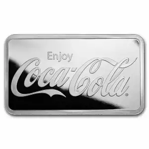 Coca-Cola 10oz Silver Struck Bar