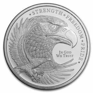 GSM 1oz Silver Eagle Round - (Strength, Freedom, Pride)