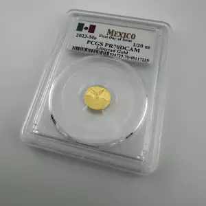 MEXICO Gold 1/20 ONZA (1/20 Ounce of Pure Gold)