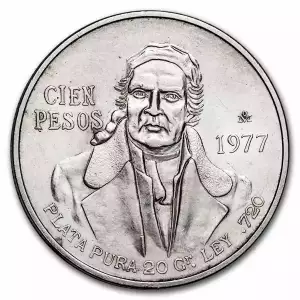 Mexico Silver 100 Pesos (1977-1979)