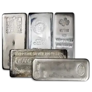 Random Mint 100oz Silver Bar | Our Choice (4)