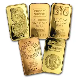 Random Mint 1oz Gold Bar - Secondary Market | No Assay