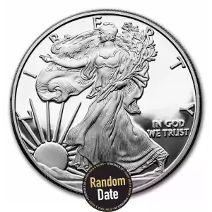 Random Year 1 oz Proof American Silver Eagle (w/Box & COA) (4)