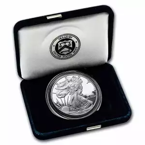 Random Year 1 oz Proof American Silver Eagle (w/Box & COA) (3)